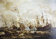 Abraham Storck Four Days Battle, 1-4 June 1666 Spain oil painting artist